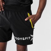 Body & Fit Perfection Movement Short - Sportbroek Heren - Trainingsbroek Mannen - Korte Broek - Zwart - Maat XL