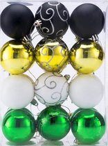 Set de boules de Noël brillante mate à paillette Différente couleur Décoration