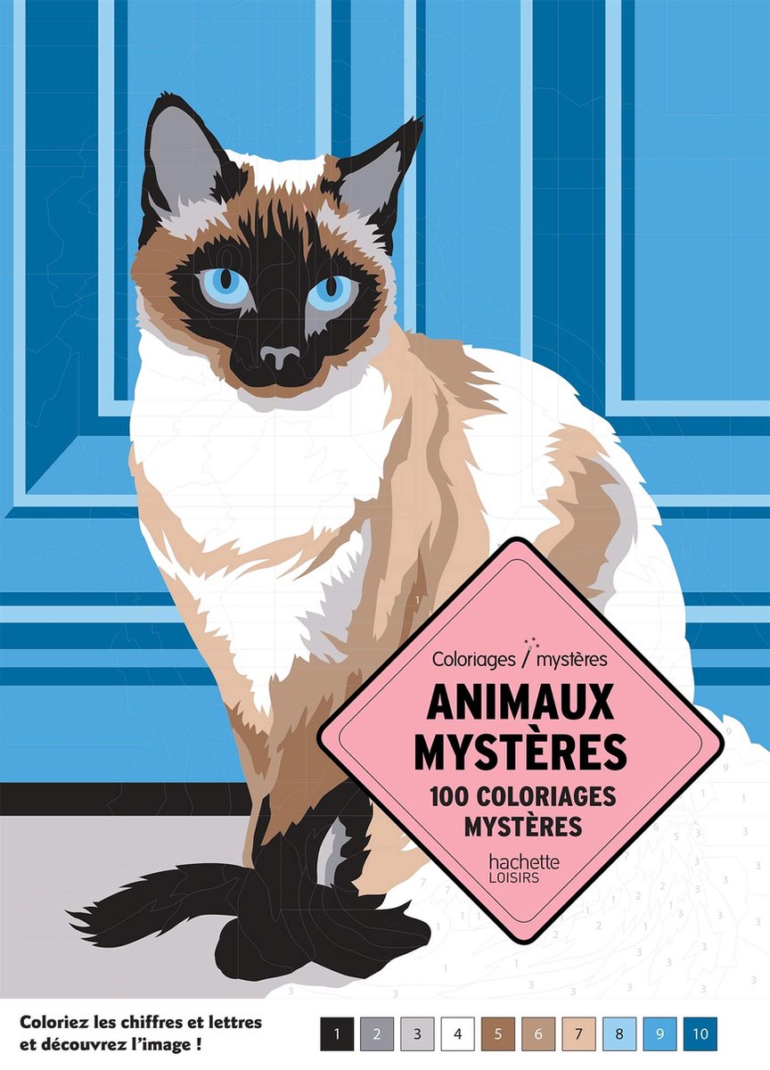 Coloriages Mystères Animaux Mystères - Kleuren op nummer Kleurboek