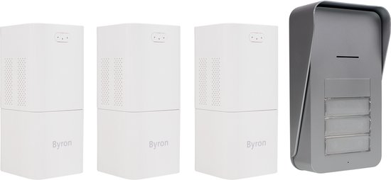 Byron DIC-21535 Draadloze Audio Deurbel- Intercom - Tweewegcommunicatie – Eenvoudige installatie
