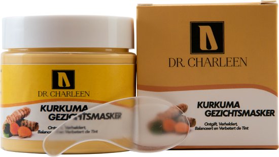 Dr. Charleen Kurkuma Klei Gezichtsmasker, 120g incl. lepeltje | Turmeric  Clay Face... | bol.com