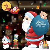Raamsticker kerst - Decoratie kerstmis - raamsticker kerstman - Sticker Kerst - kerstversiering Raam - Kerstdecoratie Raam - Raamdecoratie winter