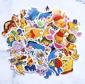 40x Winnie de Poeh Stickers - Kinderstickers - Iejoor, Knorretje en Teigertje - Stickerset voor op de fiets, beker, laptop, schoolspullen, kamer, etc - Winnie the Pooh Stickers - P