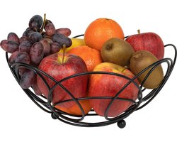 QUVIO Fruitschaal met patroon - Fruitmand - Keuken organizer