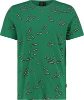 T-shirt Ronde Hals Print Groen (1901030209 - 422 - Pine Green)