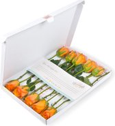 Bloomgift | Oranje Rozen | Brievenbus rozen | Origineel brievenbus cadeau