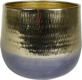 Pot jenna metaal d29h24cm goud