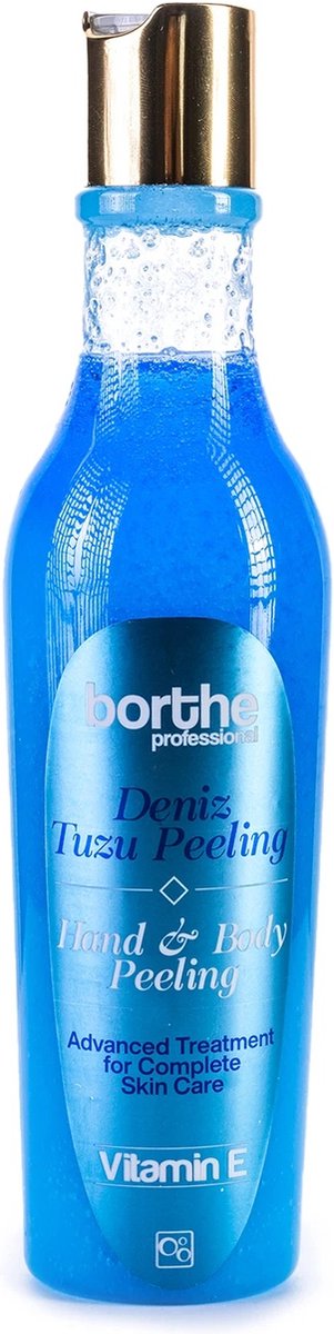 Borthe Professional - Zeezout Hand & Body Peeling - Vitamine E - Hydraterend - Blauw