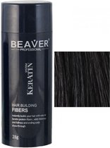 Beaver keratine haarvezels - Zwart (28 gr)