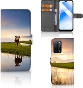 Smartphone Hoesje OPPO A16/A16s | OPPO A54s Flip Case Koe