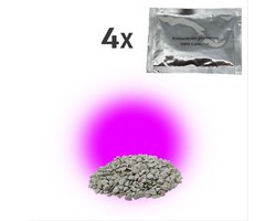 Antibacteriële geurkorrels luchtverfrisser deodorantkorrels voor in de stofzuiger stofzuigerzak of stofreservoir - 4 zakjes - Lavendel geur