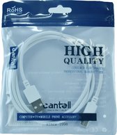 USB C kabel - 1 meter - Oplaadkabel - wit - geen stopcontact aansluiting