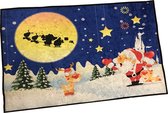 Deurmat- Kerst deurmat - Rudolf deur mat - Droogloopmat 50 x 80 cm - Kerstdecoratie - Deurdecoratie