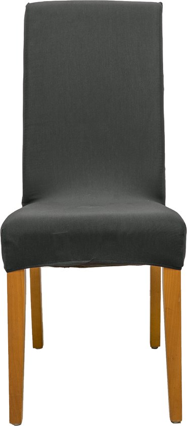 Stoelhoes Bandal® | Stoelhoezen | stoelhoes eetkamerstoel | hoezen voor stoelen | Handgemaakt in NL | 95% Katoen | Grijs