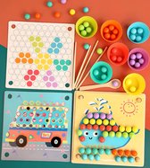 13-in-1 Montessori Houten visspel & Oefen met eten & Vormenpuzzel & Kleur Leren - Spelend leren - Magnetisch Visspel, Montessori, pedagogisch speelgoed, spel met hengel - Visspel M