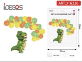 IDEGOS Ballons - Dinosaurus - Arche de Ballons - Ballon Aluminium - 46 pcs - Décorations d'Anniversaire - Décorations de Fête - Fête d'Enfants - Fête