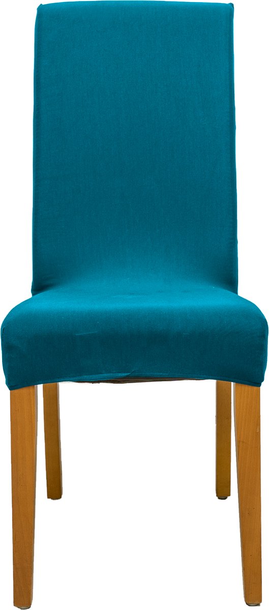 Bandal Stoelhoes ® | Stoelhoezen | stoelhoes eetkamerstoel | hoezen voor stoelen | Handgemaakt in NL | 95% Katoen | Turquoise