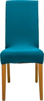 Stoelhoes Bandal® | Stoelhoezen | stoelhoes eetkamerstoel | hoezen voor stoelen | Handgemaakt in NL | 95% Katoen | Turquoise