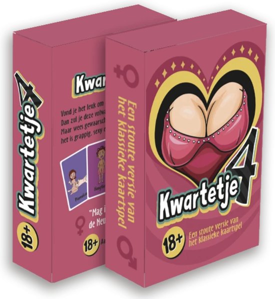 Afbeelding van het spel Kwartetje - Gezelschapsspel - Erotisch Spel - Seks Kwartet - Speelkaarten