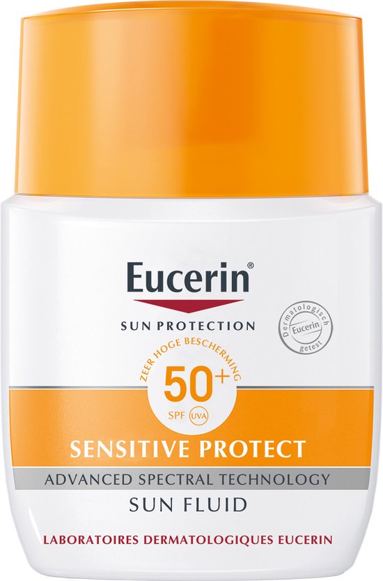 Eucerin Sun Sensitive Protect Fluid Peau Normale à Mixte Écran Solaire SPF  50+ - 50 ml | bol.com