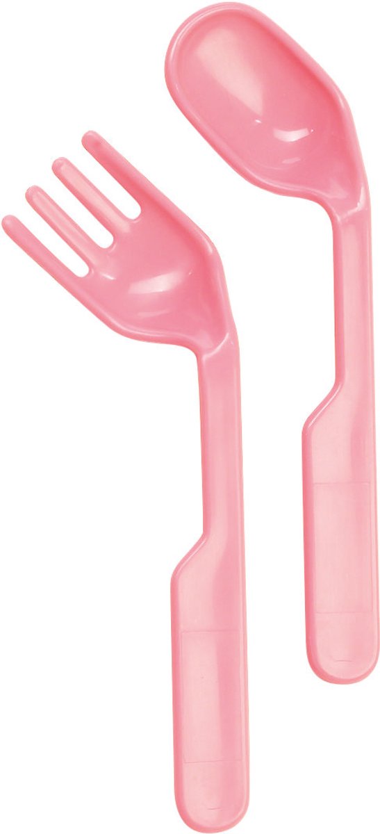 Playshoes - Bestekset (vork en lepel) - Roze - maat Onesize
