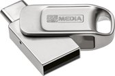MyMedia My Dual USB 2.0/USB C™ Drive 64GB Zilver