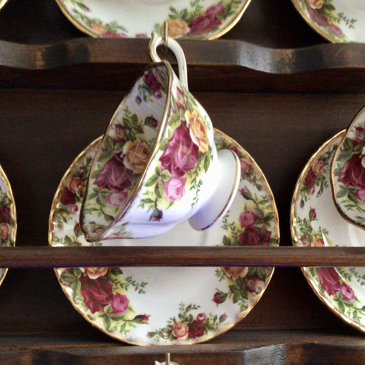 Royal Albert Old Country Roses - 12 kop en schotel - Engels