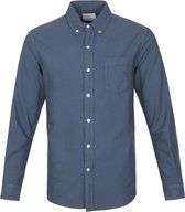 Colorful Standard - Overhemd Petrol Blauw - L - Heren - Modern-fit