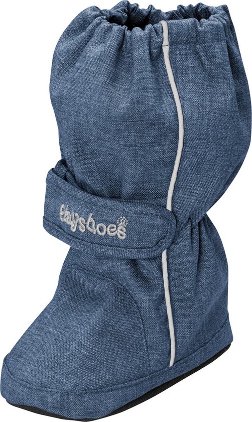 Playshoes - Thermische winterlaarzen voor kinderen met trekkoord -  Denimblauw - maat | bol.com