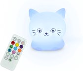 Nite Pets® Nachtlamp Poes - Nachtlampje baby - Bedlamp - Nachtlampjes voor Kinderen - Leeslamp - nachtlampje baby