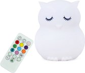 Nite Pets® Nachtlamp Uil- Nachtlampje baby - Bedlamp - Nachtlampjes voor Kinderen - Leeslamp - nachtlampje baby