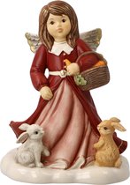 Goebel - Kerst | Decoratief beeld / figuur Engel Grappige knuffelvrienden | Aardewerk, 15cm