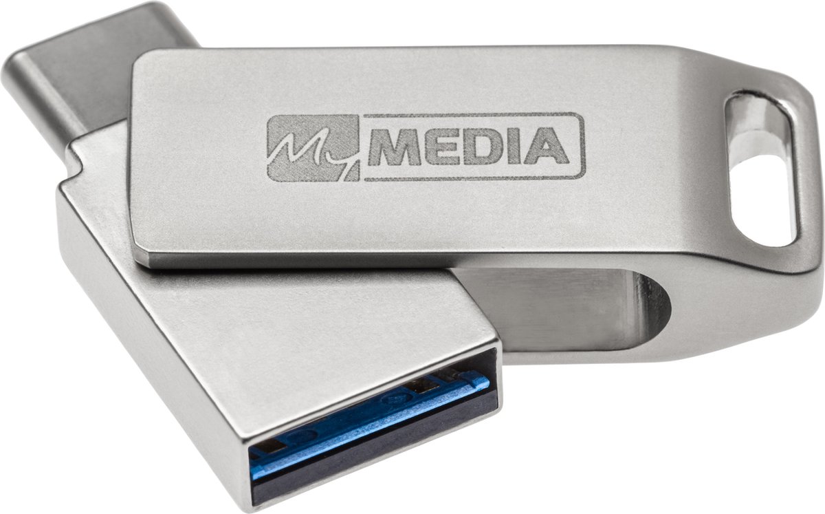 MyMEDIA My Dual USB 3.2 Gen 1 /USB C Drive 32GB USB-stick 32 GB Zilver 69269 USB 3.2 Gen 1 (USB 3.0), USB-C