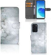 Flip case OPPO Reno6 5G Smartphone Hoesje Painting Grey