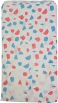 Tafelkleed LIDWINA abstract print - Blauw / Wit / Roze - Papier - 180 x 130 cm