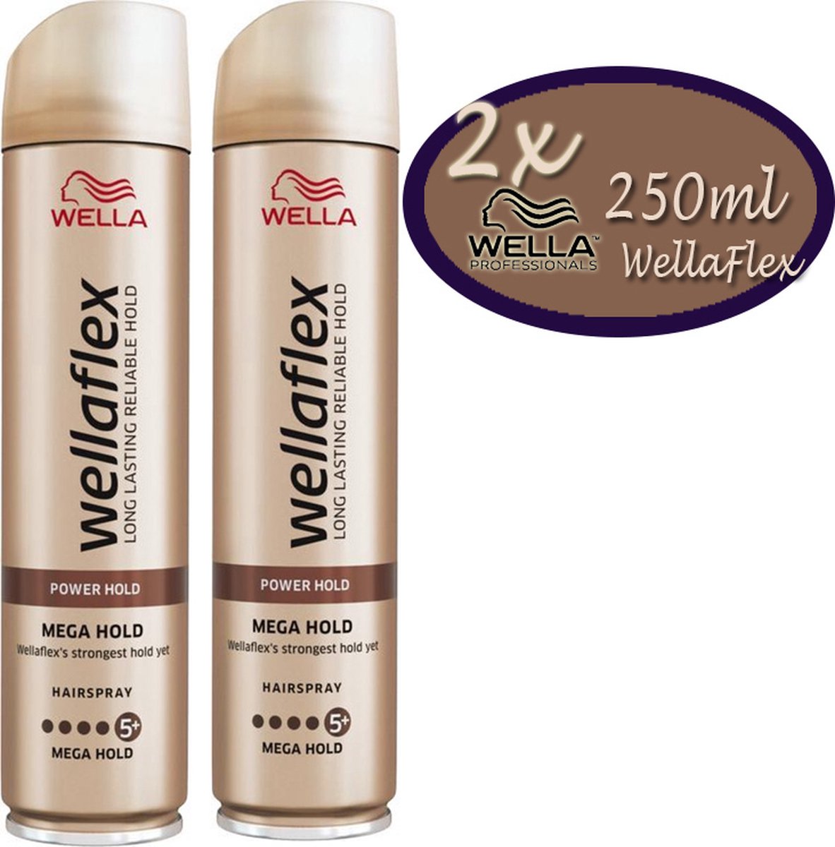 2x Wella Forte Flex Hairspray mega hold- 250ml