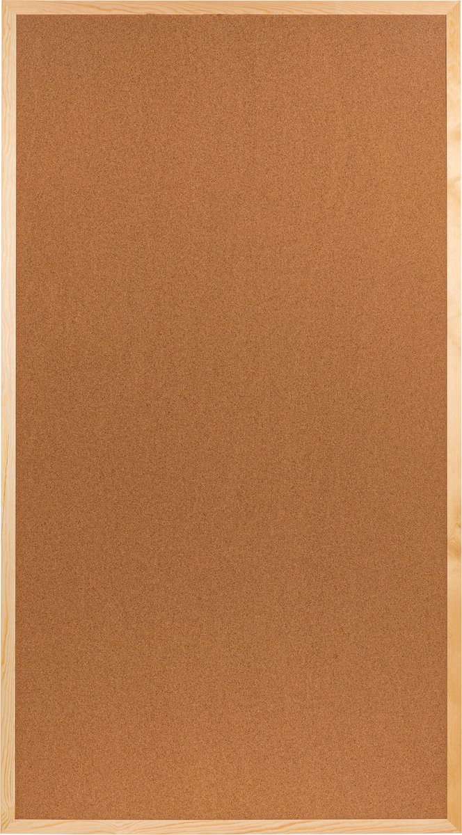 Prikbord - Henzo - 100x180 cm - Naturel - Horizontaal en verticaal op te hangen