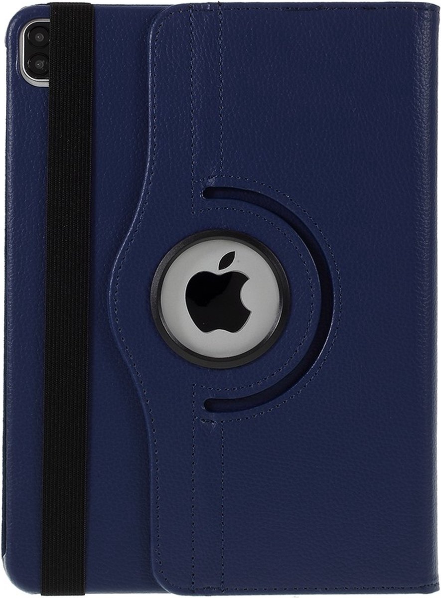 Arara Hoes Geschikt voor iPad Air 4 (10,9 inch) 2020 - Draaibaar hoes book case - Donker Blauw
