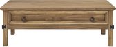 Salontafel 1 lade - Massief hout - L 114 x D 70 x H 40 cm - VITO