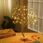Exalight Bonsai Nachtlamp - Sfeerlicht - Decoratie - Slaapkamer - LED licht - Draadloos - Kerst en Nieuwjaar - Sterrenboom