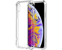Clear Rugged Case geschikt voor iPhone XR TPU hoesje met stoot bumpers voor hoeken - Flexibel TPU beschermhoesje - Transparant en schokbestendig geschikt voor Apple iPhone XR 6.1 inch hoes