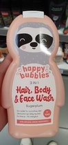 HAPPY BUBBLES 3 in 1 Hair, Body & Face Wash - Sugarplum 1+ year