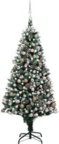 Huis en Tuin Depot Kunstkerstboom Met Led'S, Kerstballen En Dennenappels 240 Cm