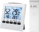 A-Life Thermometer binnen - Weerstation - Hygrometer - Luchtvochtigheidsmeter - Vochtmeter - Zwart
