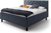 SanRemo gestoffeerd bed 160x200 cm incl. lattenbodem met opbergruimte.