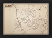 Decoratief Beeld - Houten Van Laren - Hout - Bekroned - Bruin - 21 X 30 Cm