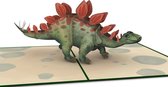 Hartensteler - 3D Pop-Up Wenskaart - Stegosaurus Dino Kaart - Stegosaurus Pop Up Card