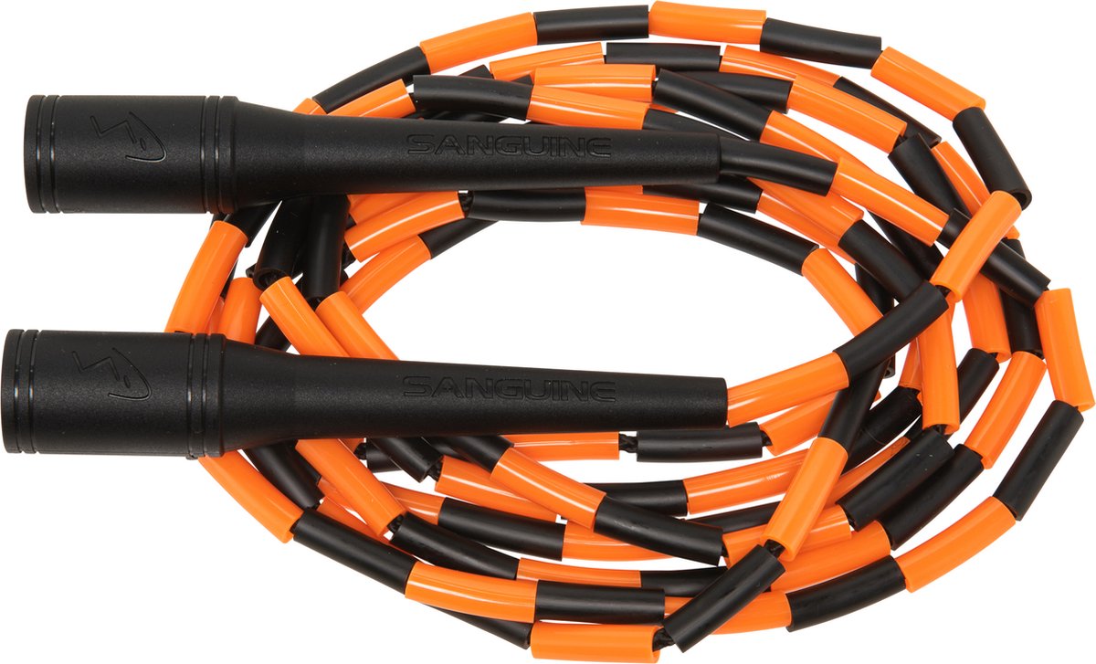 Sanguine MX soft beaded jump rope - Springtouw - Black & Orange - 305cm