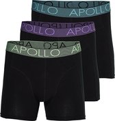 Apollo Boxershorts Heren Multi Black 3-pack