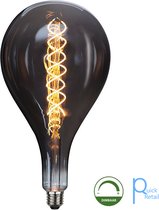 LED Bulb - Filament lamp - Ø 16,5 cm - LED Dimb. - 1x4W - druppel vorm - smokey